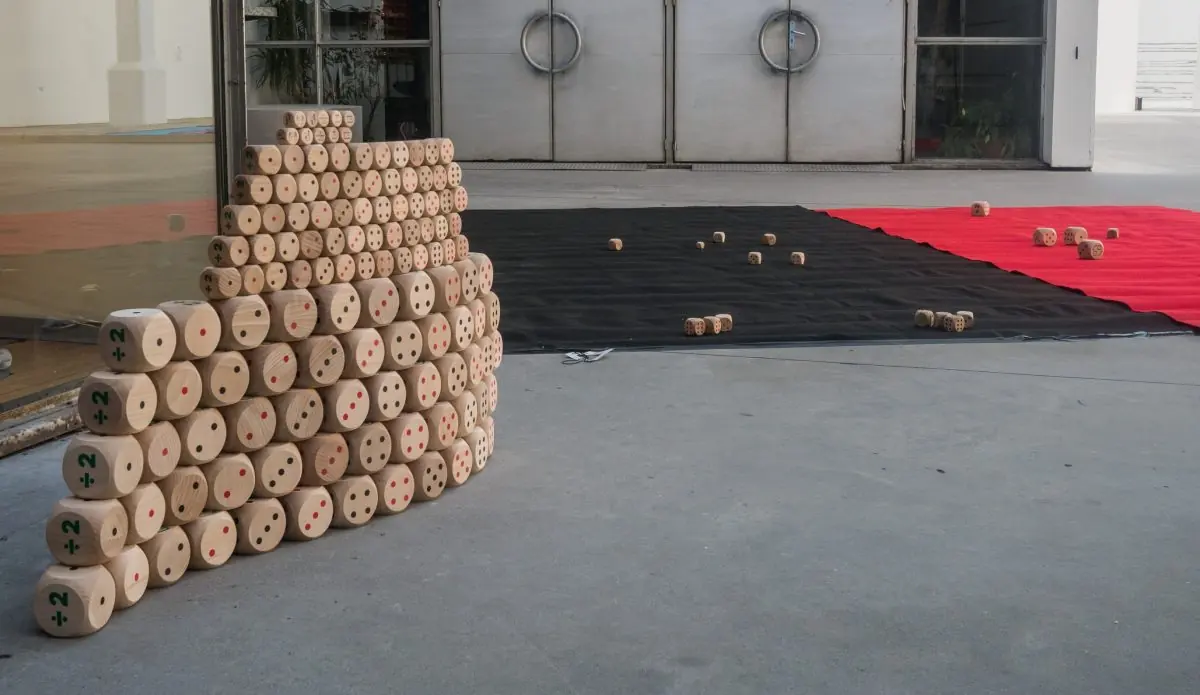 Caboules de la détanque mini empilées lors d'une partie
