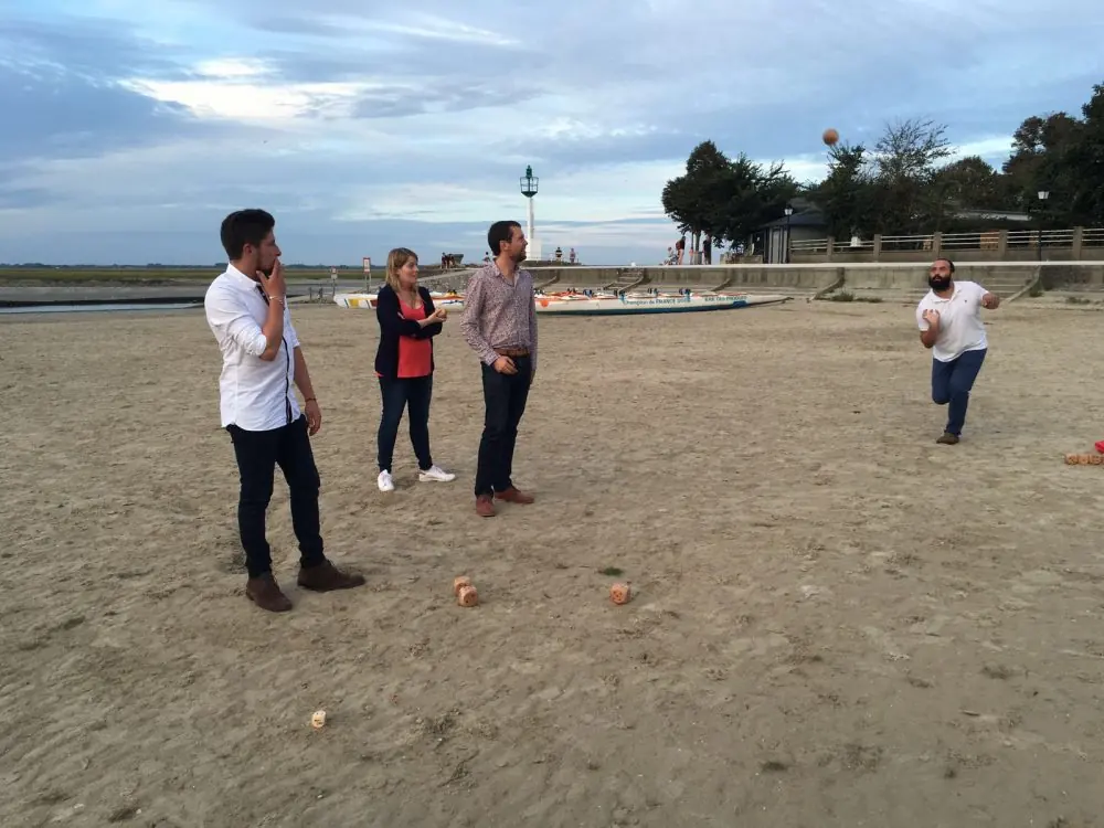 Partie sur la plage en baie de Somme